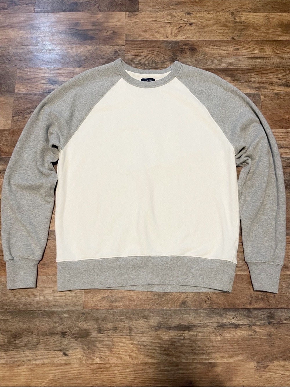 J. Crew | Contrast Raglan Terry Crewneck Sweatshirt
